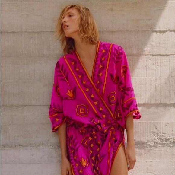 Zara Embroidered Kimono - Picture 2 of 5